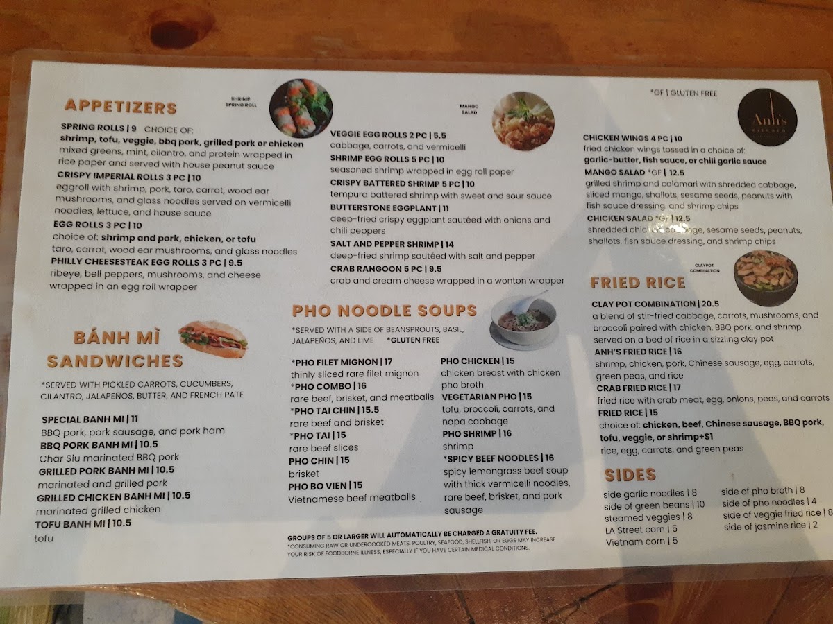 Anh's Kitchen Menu - Image 6